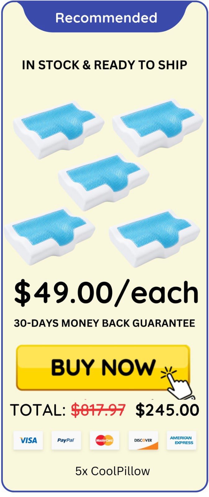 CoolPillow offer price 